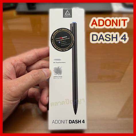 มือสองสภาพของใหม่ Adonit Dash 4 ปากกาสไตลัส Stylus สําหรับอุปกรณ์ Apple Android ทุกรุ่น สีกรา