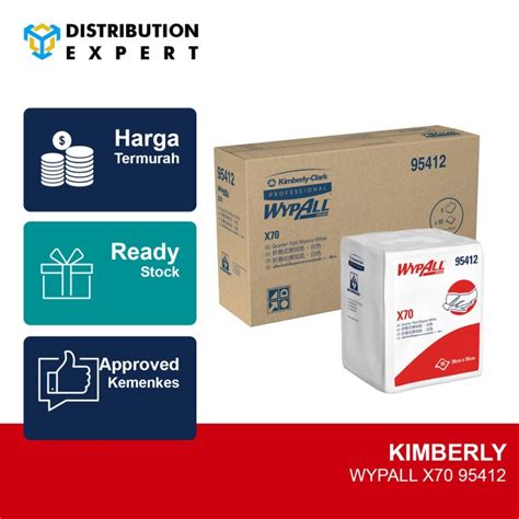 Jual WYPALL X70 Kimberly Clark 95412 Manufactured Rags Satuan Pack