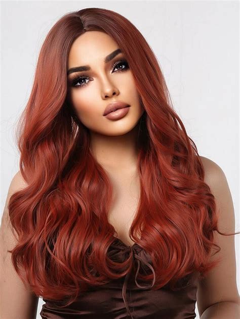 Long Body Wave Synthetic Wig Edgy Hair Long Hair Styles Long Red Hair