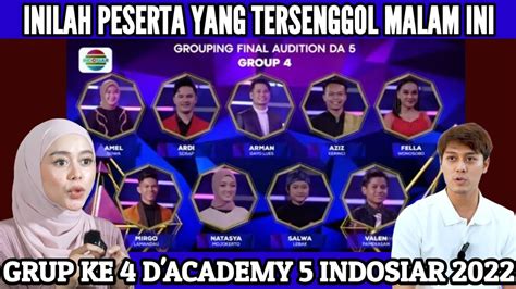 Yang Tersenggol Malam Ini Di Group Ke Dangdut D Academy Final