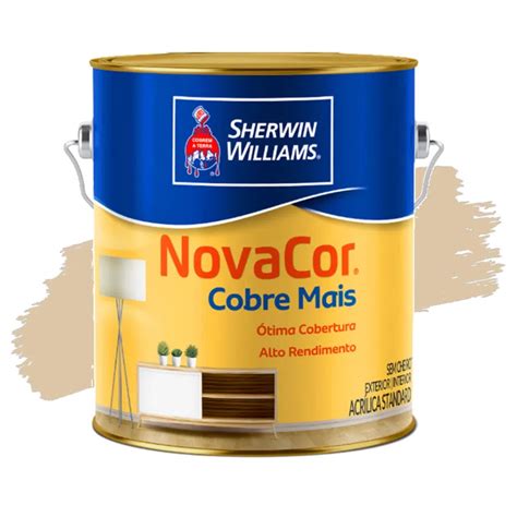 Tinta Acrílica Novacor Cobre Mais Areia 3 6L Sherwin Williams Ponto