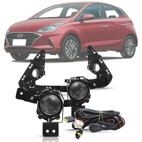 Kit Farol De Milha Completo Hyundai Hb20 2020 21 Em Diante Auxiliar