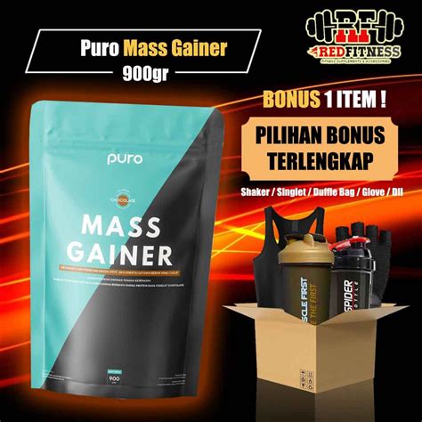 Jual Puro Mass Gainer 900gr Weight Gainer Penambah Berat Badan 900