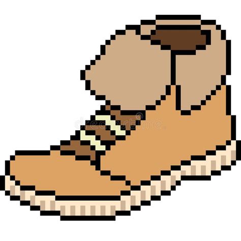 Vector Pixel Art Shoe Stock Vector Illustration Of Wear 103769736