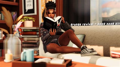 Grunge Revival Book Nook Kit Overview The Sims Youtube