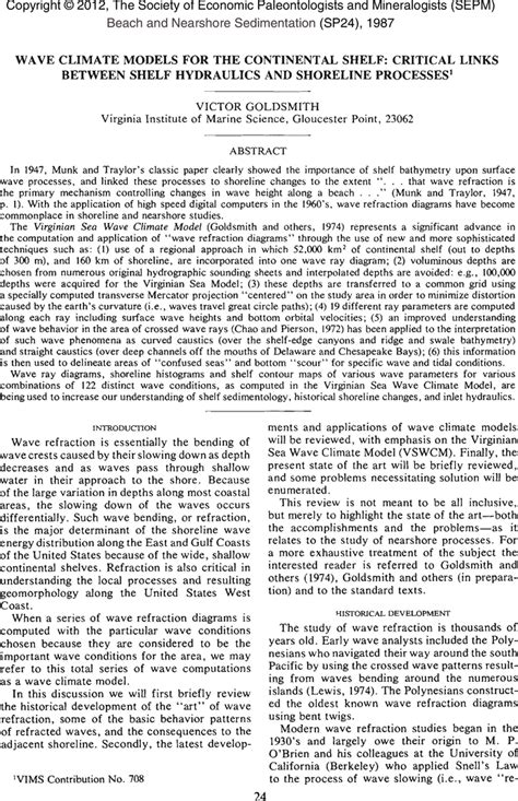 AAPG Datapages Archives Wave Climate Models For The Continental Shelf