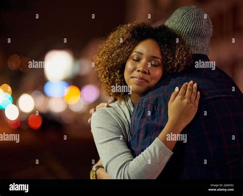 I Feel So Safe In His Arms Cropped Shot Of A Young Couple Out On A