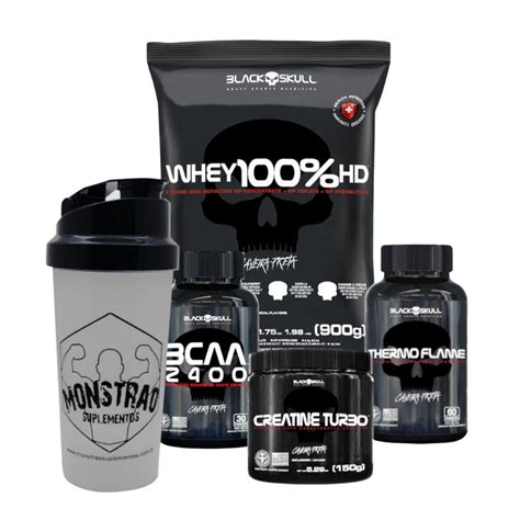 Whey 100 Hd 900g Creatina Bcaa 2400 Thermo Coqueteleira Submarino