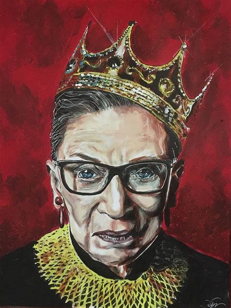 Rbg Ruth Bader Ginsburg 2021 Acrylic Painting By Dane Shue