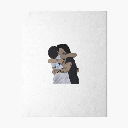 "Harry styles & Louis Tomlinson hugging drawing" Art Board Print by ...