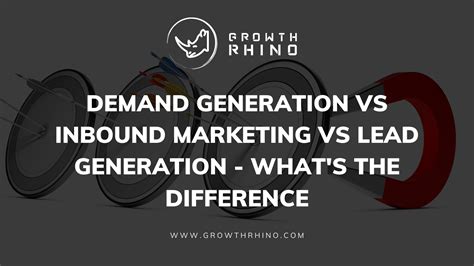 Demand Generation Vs Inbound Marketing Vs Lead Generation Growth