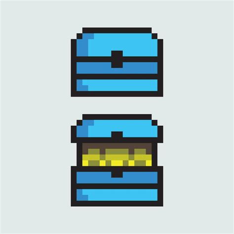 pixel art treasure chest icon 33208148 Vector Art at Vecteezy