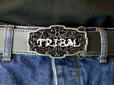 Tribal Tattoo Belt Buckle