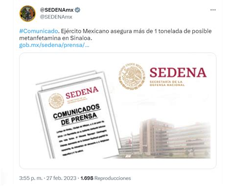 Sedena Aseguró Más De Una Tonelada De Metanfetamina En Sinaloa Infobae