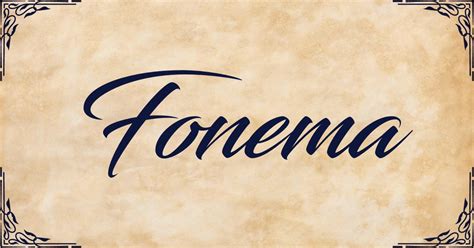 fonema informacion completa definicion ejemplos  mas