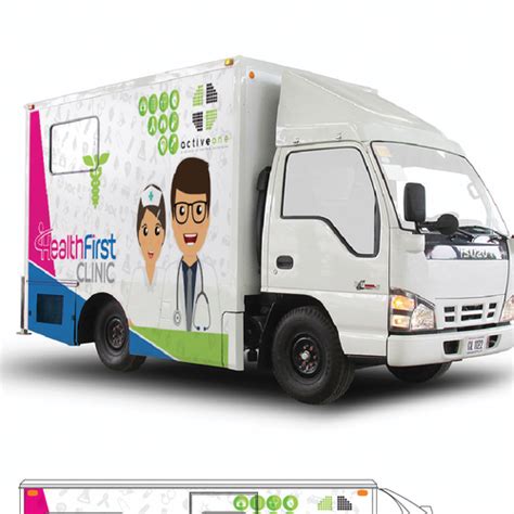 Design Wrap Around For Mobile Clinic Van For Healthfirst And Activeone