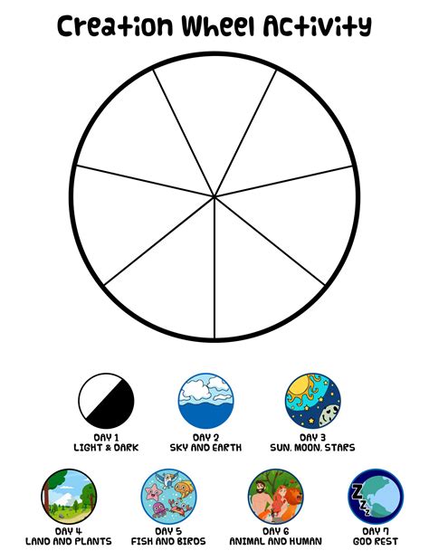 Creation Wheel Craft 10 Free Pdf Printables Printablee