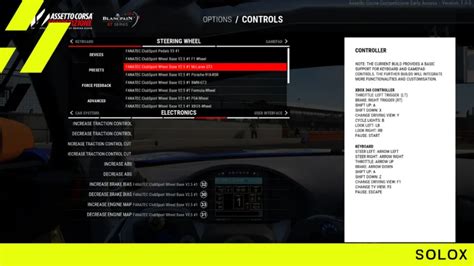 Assetto Corsa Fanatec Settings Podium F Dd Clubsport