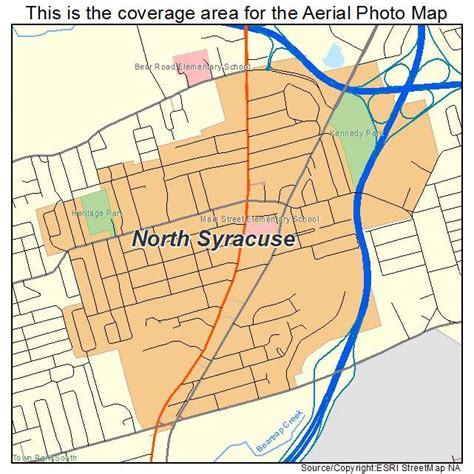 Aerial Photography Map of North Syracuse, NY New York