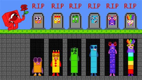 R I P All Numberblocks Numberblocks 1 Sad Story Game Animation Youtube