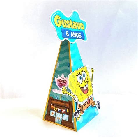 Kit De Caixas Personalizadas Pe As Bob Esponja Elo