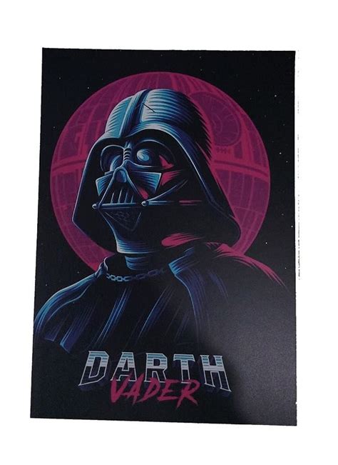 Placa Decorativa Quadro Em Mdf Star Wars Darth Vader Roxo Preto