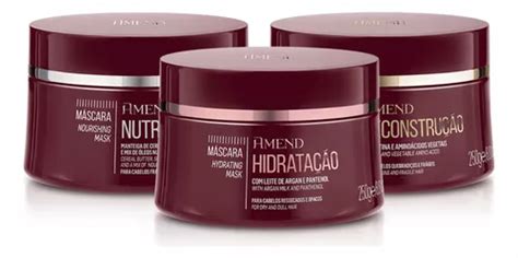 Kit Amend M Scaras Cronograma Capilar Nutri Hidra E Recons