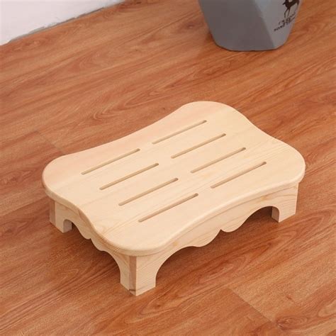 Bathtub Step Stool Office Step Stool Pine Wood Stool Toilet Step Stool Bathroom Stool M605