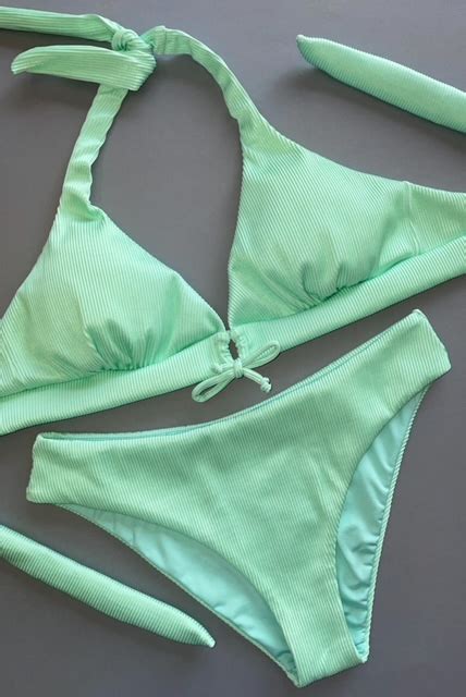 Bikini Topacio Teens Verde Menta Textura Bikinis Y Ropas De Ba O