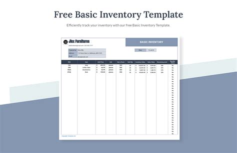 Free Excel Inventory Templates