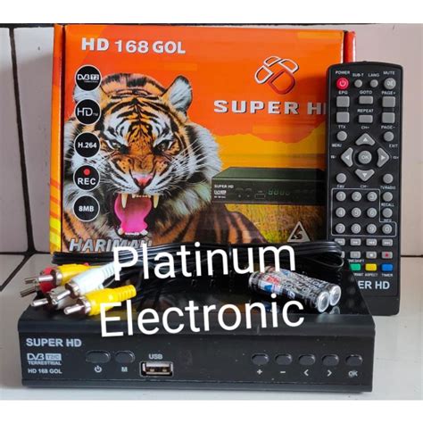 Jual Set Top Box DVB T2 SUPER HD 168 GOL Harimau By OPTUS Digital