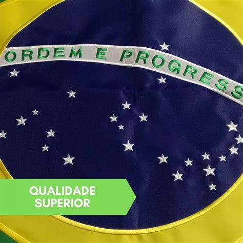 Compre já seu Bandeira do Brasil Oficial Dupla Face 2 panos 90x128cm