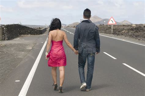 Woman Walking Away From Man