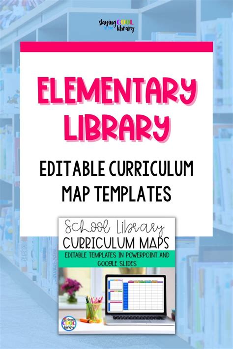 Elementary Library Curriculum Map Templates Editable In 2024