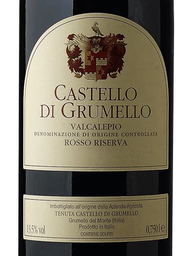 Castello Di Grumello Valcalepio Rosso Riserva Vivino