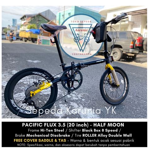 Sepeda Lipat 20 Pacific Flux 3 5 Folding Bike 20 Inch Shopee Indonesia