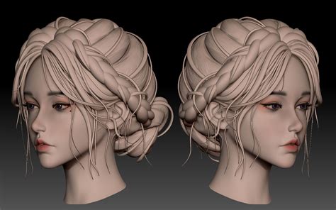 zbrush教程王者荣耀司马懿3D半身模型雕刻全流程案例次世代建模美型角色详细的讲解脸部头发细节雕刻男性人物角色模型制作教程zb