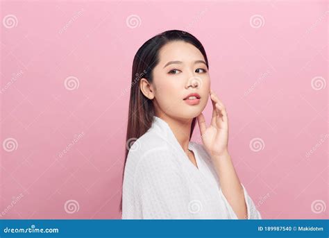 Beautiful Young Woman With Shine Of The Skin Stock Photo Image Of