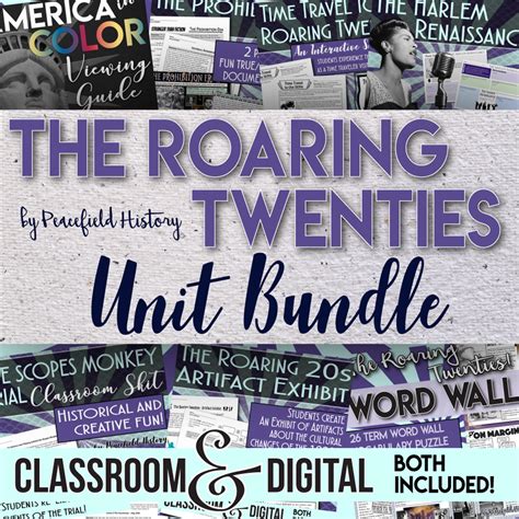 The Roaring Twenties Roaring 20s Full Unit Bundle Of Resources