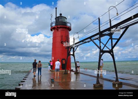 South Haven Mi Usa August 12 2017 Visitors Admire The South