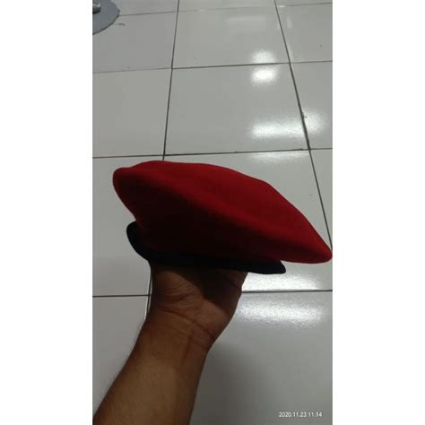 jual baret merah merk kamelbaret kopasus shopee indonesia