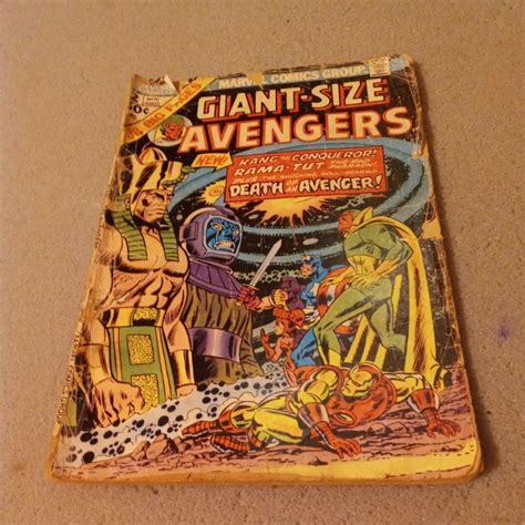 GIANT-SIZE AVENGERS 2 Marvel 1974 KANG THE CONQUEROR Rama-Tut Mantis ...