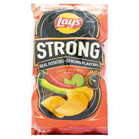 Lays Strong Chilli And Lime Chips Groceries Online Saveco Online