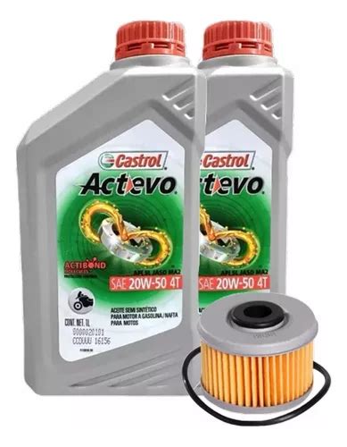 Kit Filtro Aceite Honda Tornado Twister 250 20w50 Semi