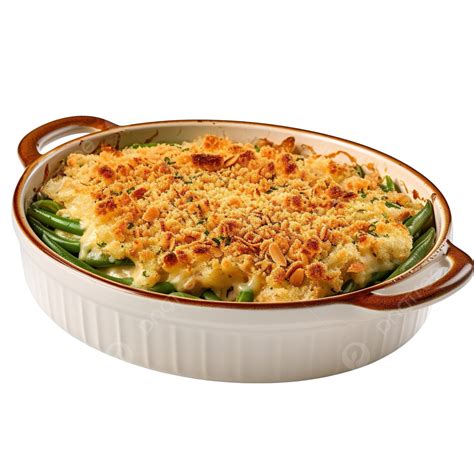 Baking Green Beans Casserole With Cheese And Bread Crumbs, Thanksgiving ...