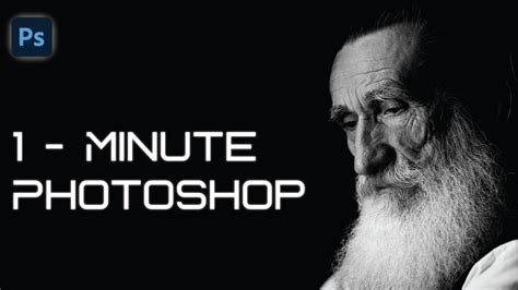 Create Dramatic Black And White Effect 1 Minute Photoshop EP 13