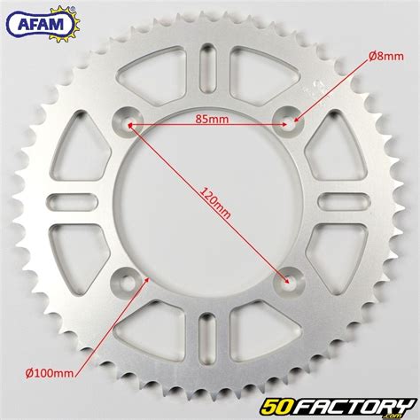 Zahnkranz 50 Aluminiumzähne 428 Suzuki MRT Yamaha YZ 80 Afam