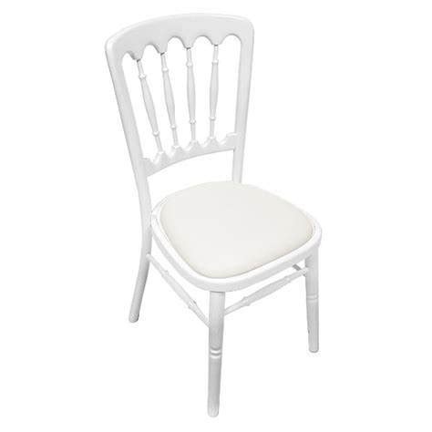 Heavy Duty White Wedding Dining Hotel Rental Resin Napoleon Chair For