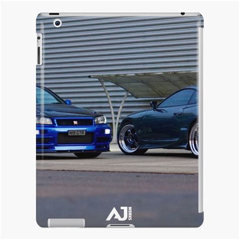 Nissan Skyline R34 GTR Toyota Supra MK4 Aj Works1 IPad Case