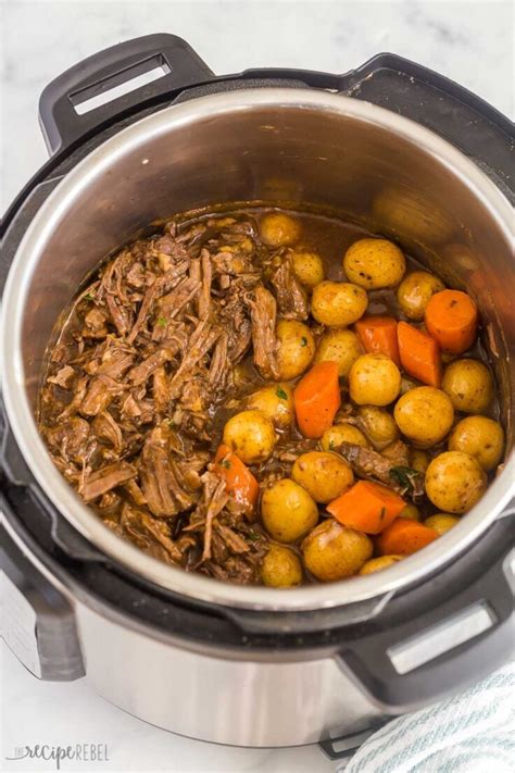 Perfect Instant Pot Pot Roast Recipe The Best Gravy The Recipe Rebel